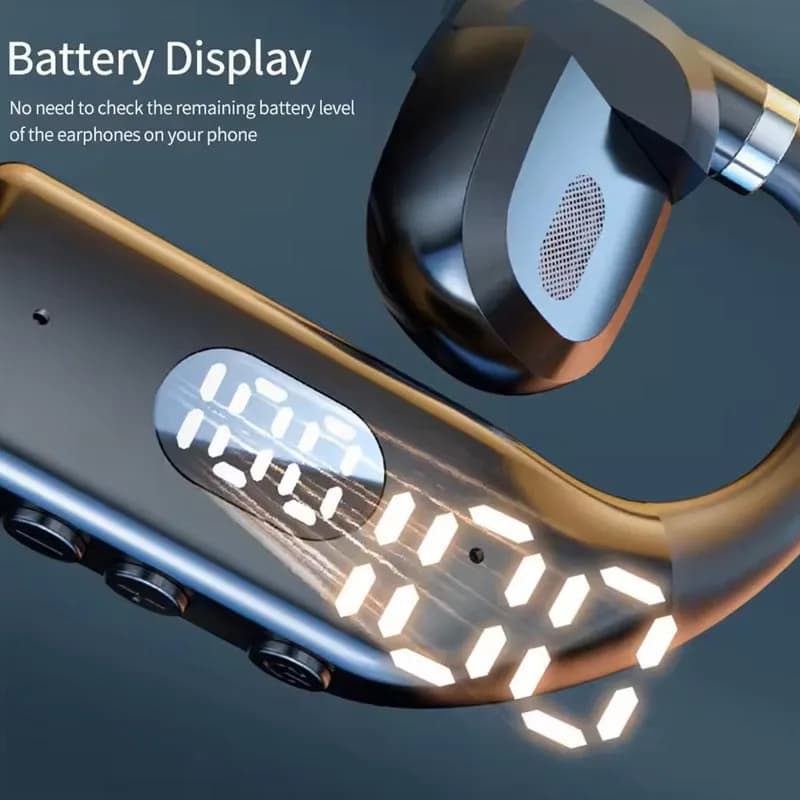 Ear Hooks Wireless Headphones Bluetooth 5.4 Sports Headphones HiFi stereo earphones with noise reduction earphones with microphone