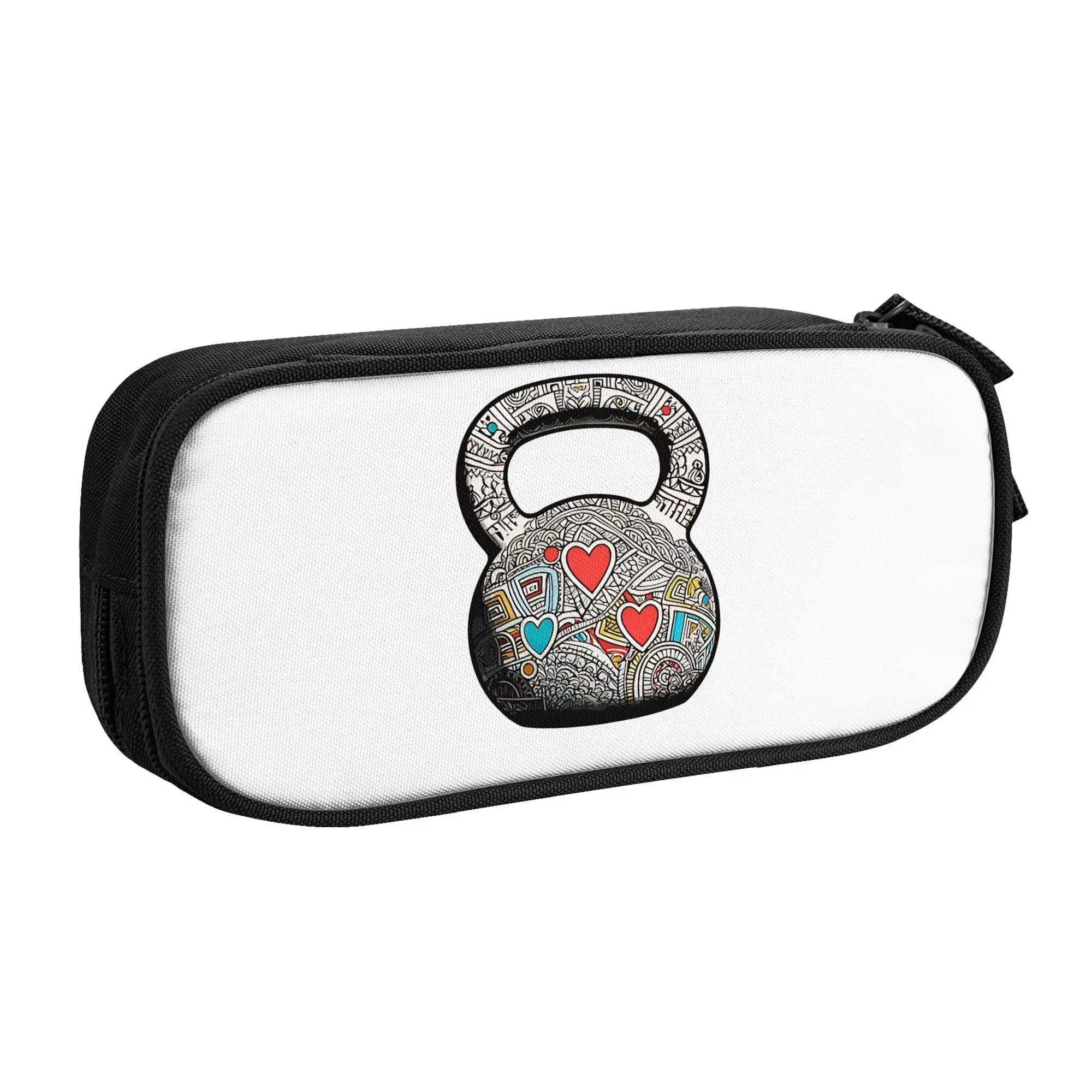 1 piece Stylish Kettlebell Pencil Case Teen Pen Bag Fitness Office Pencil Pouch