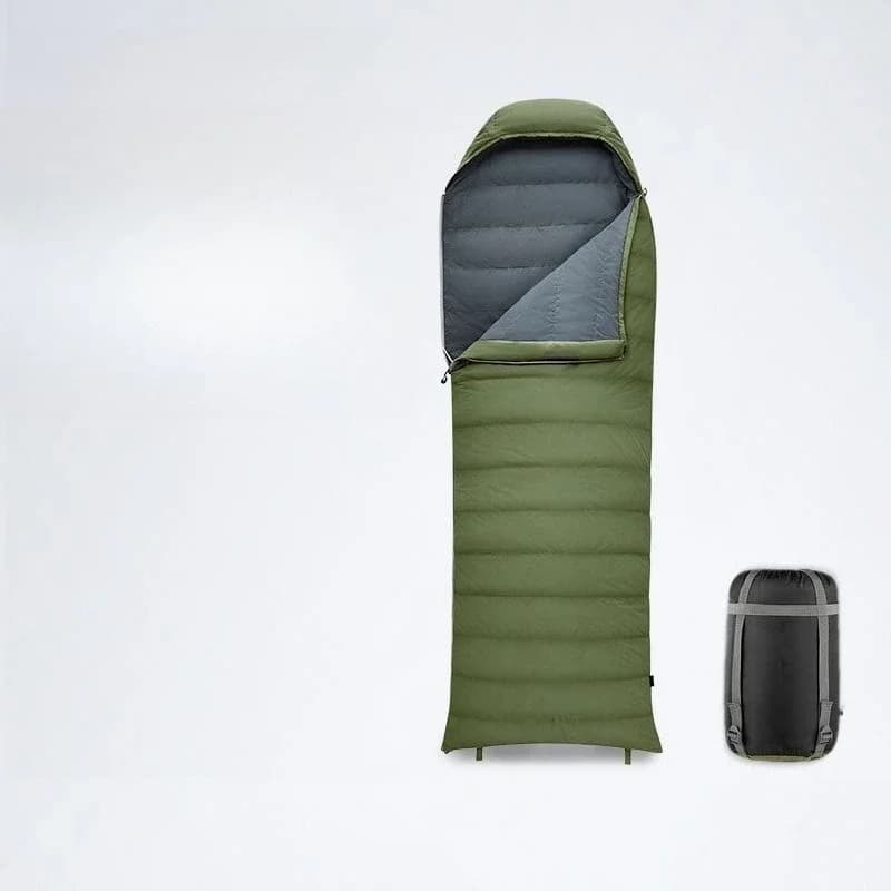 Ultralight duck feathered sleeping bag, winter sleeping bag thickened for outdoor camping, cold and hot.