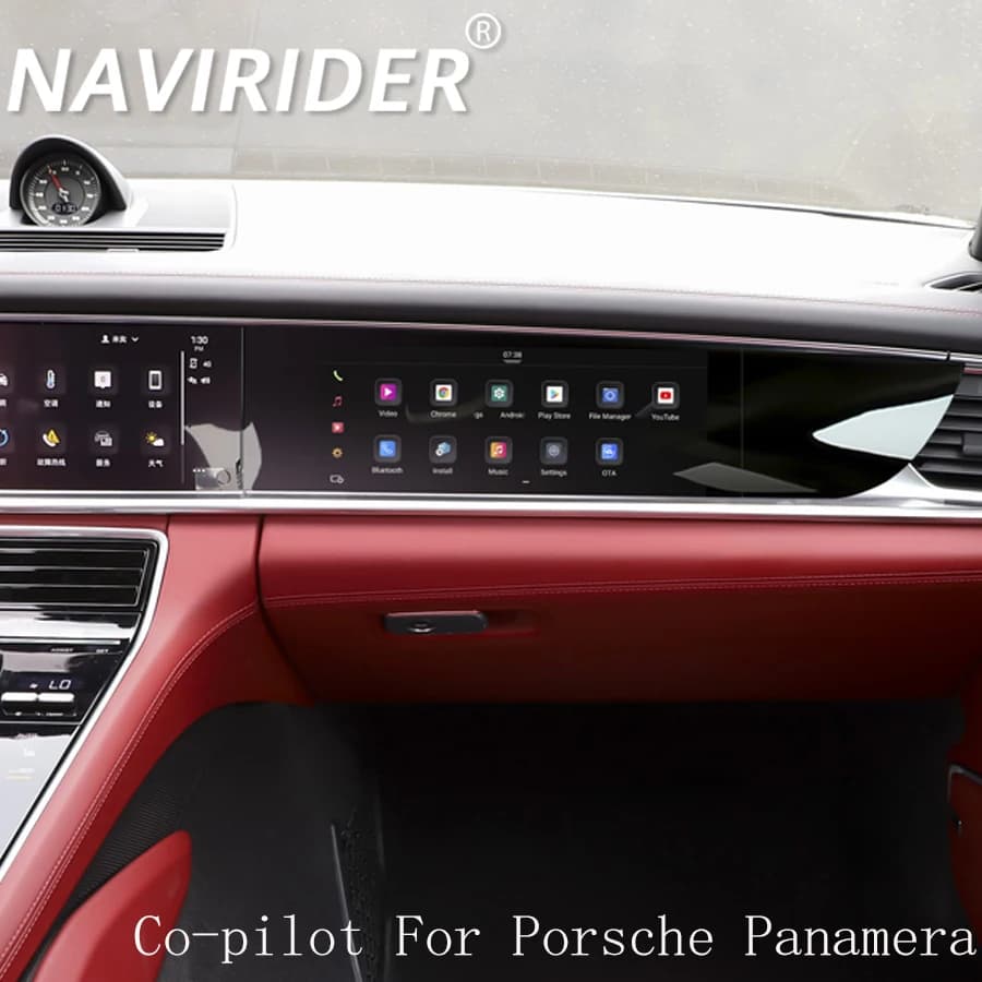 Autoradio For Porsche Panamera 2017-2023 Android Passenger Instrument GPS Entertainment Stereo 11 "Digital Co-pilot Smart Screen