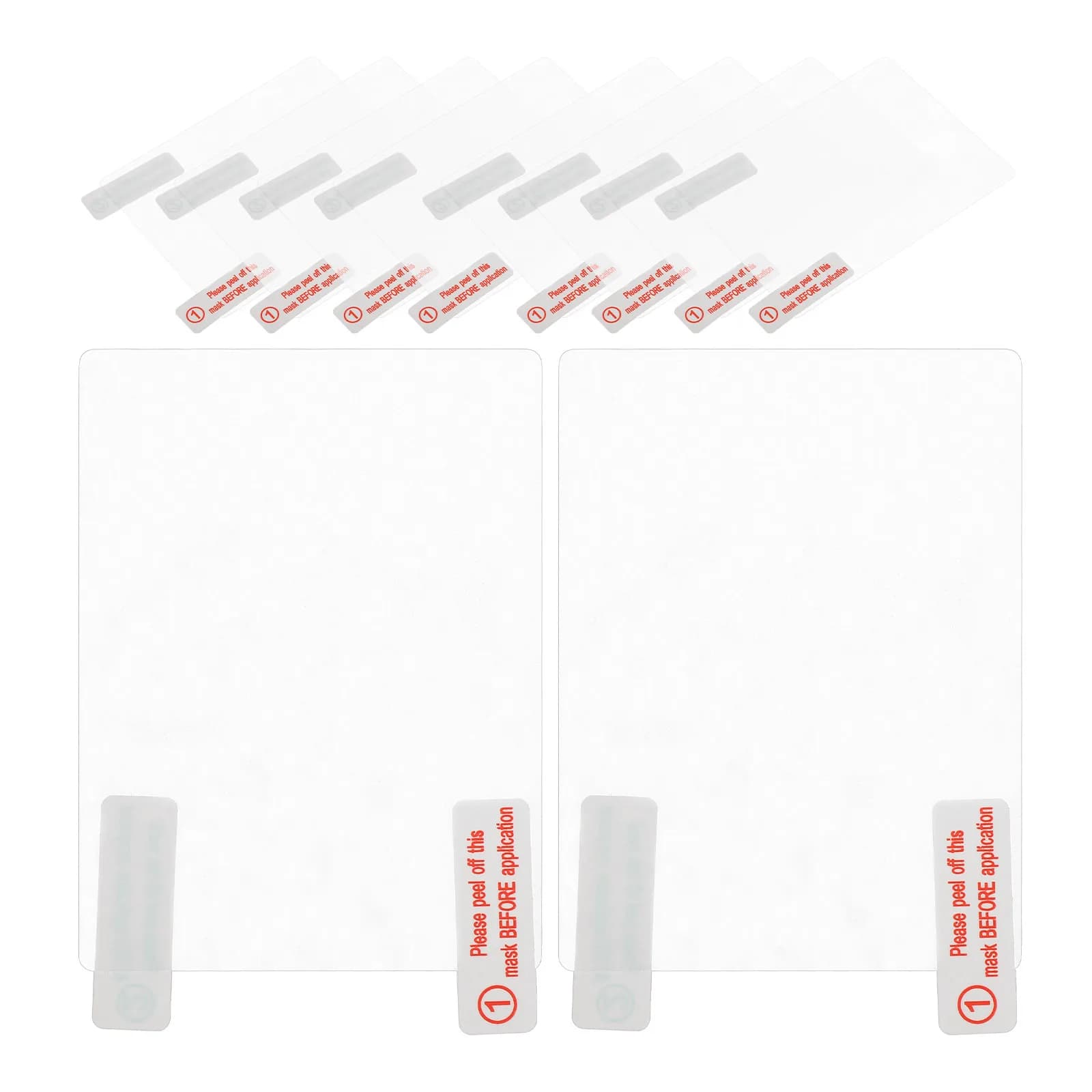 10 Pieces Electrostatic Stickers Transparent for Windscreen Auto, Dashcam, etc. - Crystalline Transparency, Strong Adhesion, No Residuo Statico