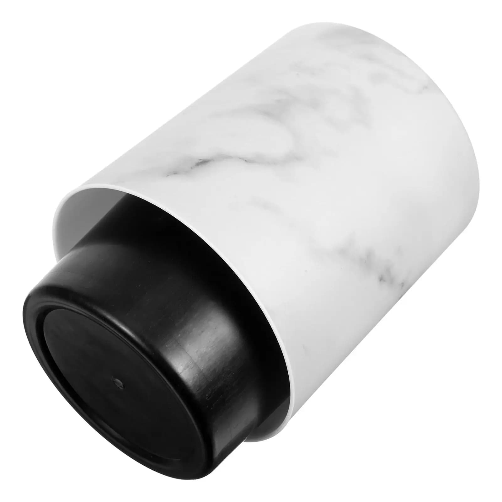 Small Marble Desktop Garbage Can Compact Stylish Wastebasket for Home Office Bathroom Countertop Trash Bin Easy to Clean PP