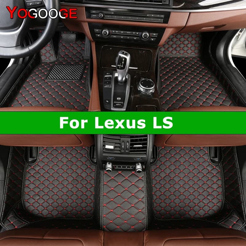 YOGOOGE Personalized Auto Car Mats For Lexus LS350 LS400 LS430 LS460 LS500 LS500h LS600h Car Mats Full Coche Accessories
