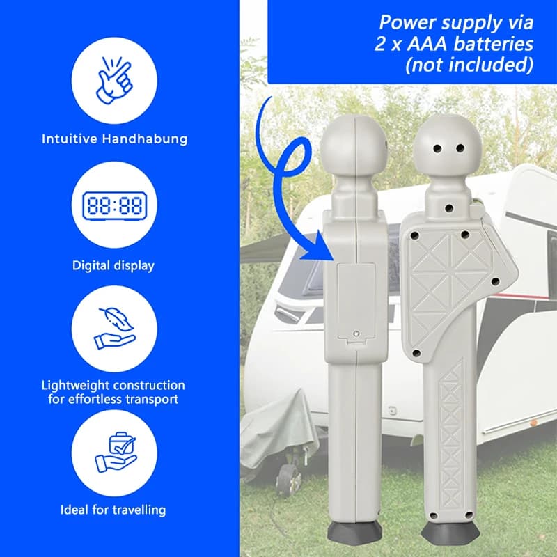 Indicatore Digitale del Peso del Naso (Noseweight) 1 pz, Bilancia di Carico per Camper, Roulotte, Furgoni e Accessori RV