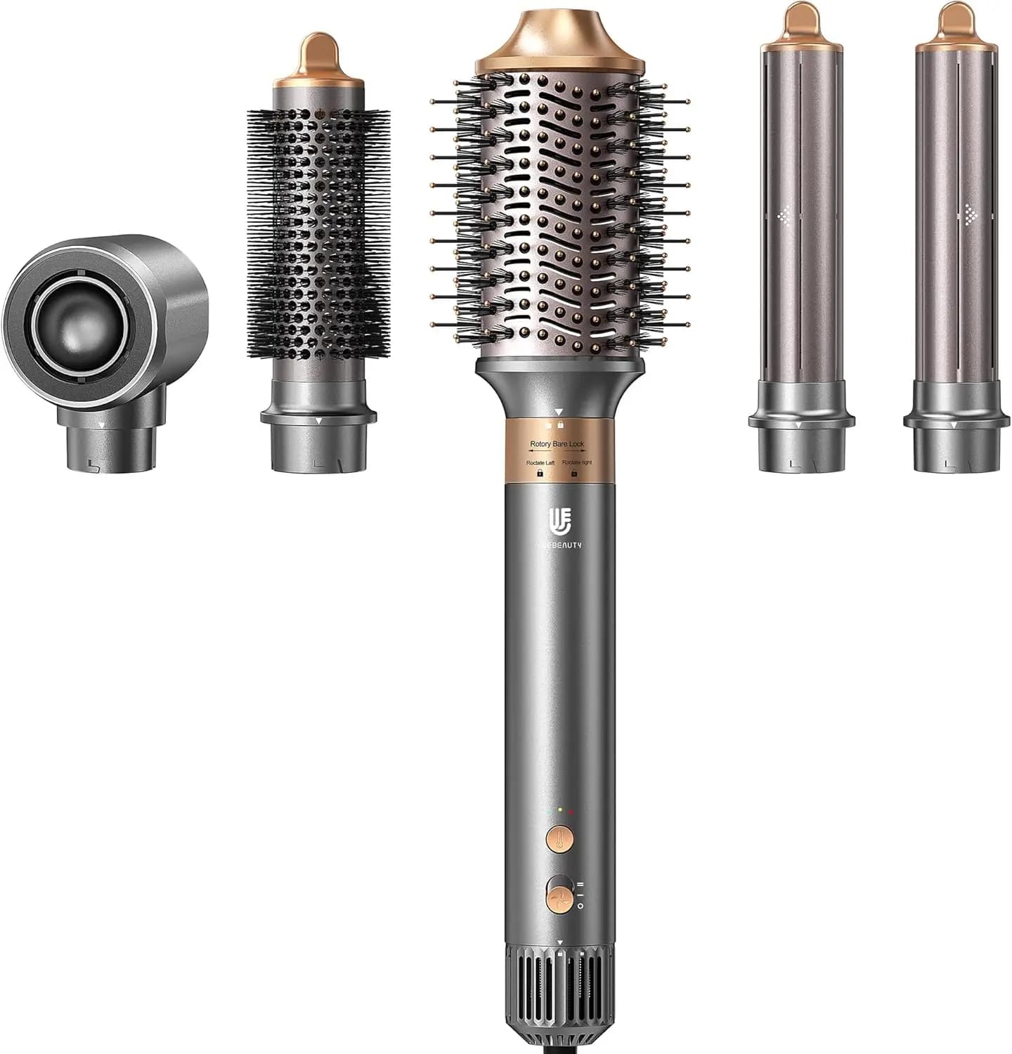 Spazzola Asciugacapelli Professionale 5-in-1 con Tecnologia Ionica, Asciugatura Rapida, Strumenti per lo Styling, Volumizzazione e Lisciatura