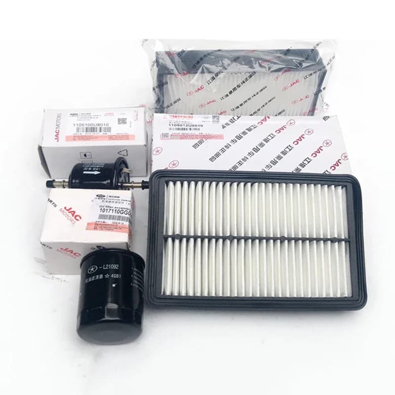 Cabina del kit filtro olio lubrificante del motore del carburante dell'aria condizionata dell'auto purifica mantenere per JAC J3 1105100 U8010 1109012 U8010