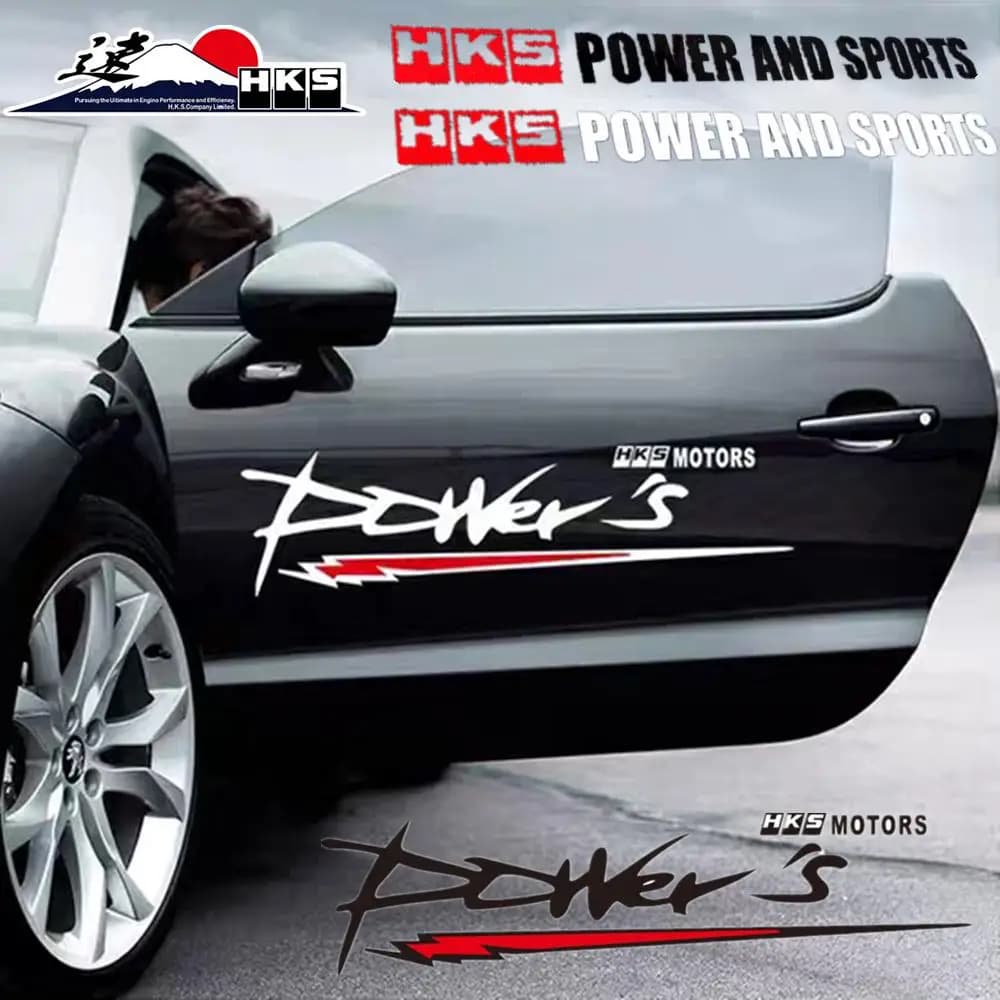 Car Stickers HKS Racing Auto Decals Car Rear Trunk Emblem for Toyota Honda FIT Jade Accord City Bmw Volkswagen