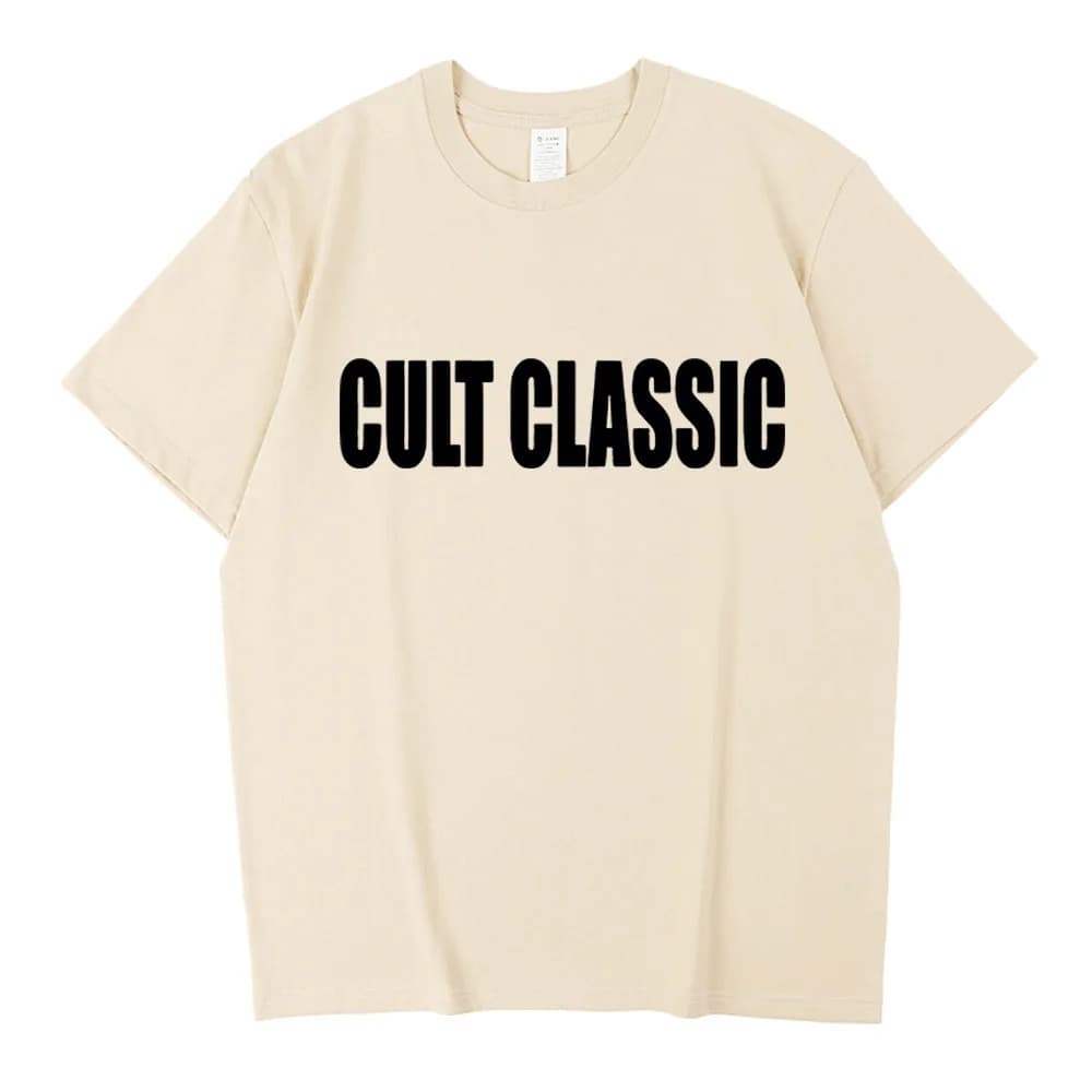 Charli Xcx Brat Cult Classic cotton t-shirt teen Gothic aesthetic hip hop Classic 80s Gothic Psychedelic Pop Culture Retro