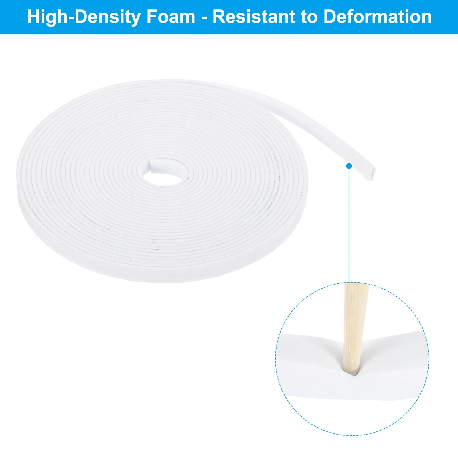 Foam Window Sealing Strip Weather Stripping Door High Resilience Seal Tape Self-Adhesive Soundproof Windproof Insulation Strips
