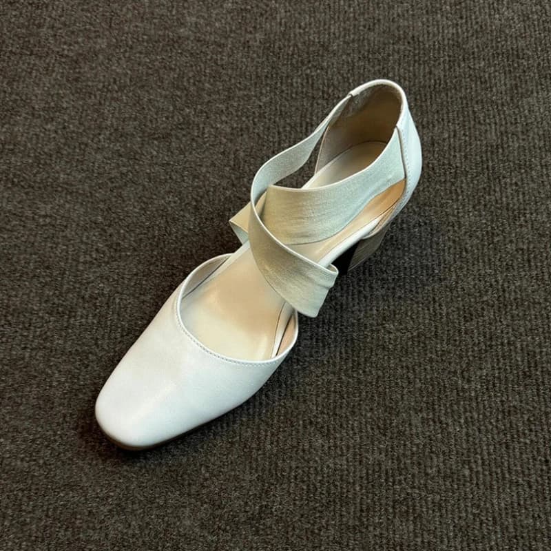Square and Round Head Elastic Belt Waterproof Platform Fashion All comfortable wear-resistant women's shoes breathable
