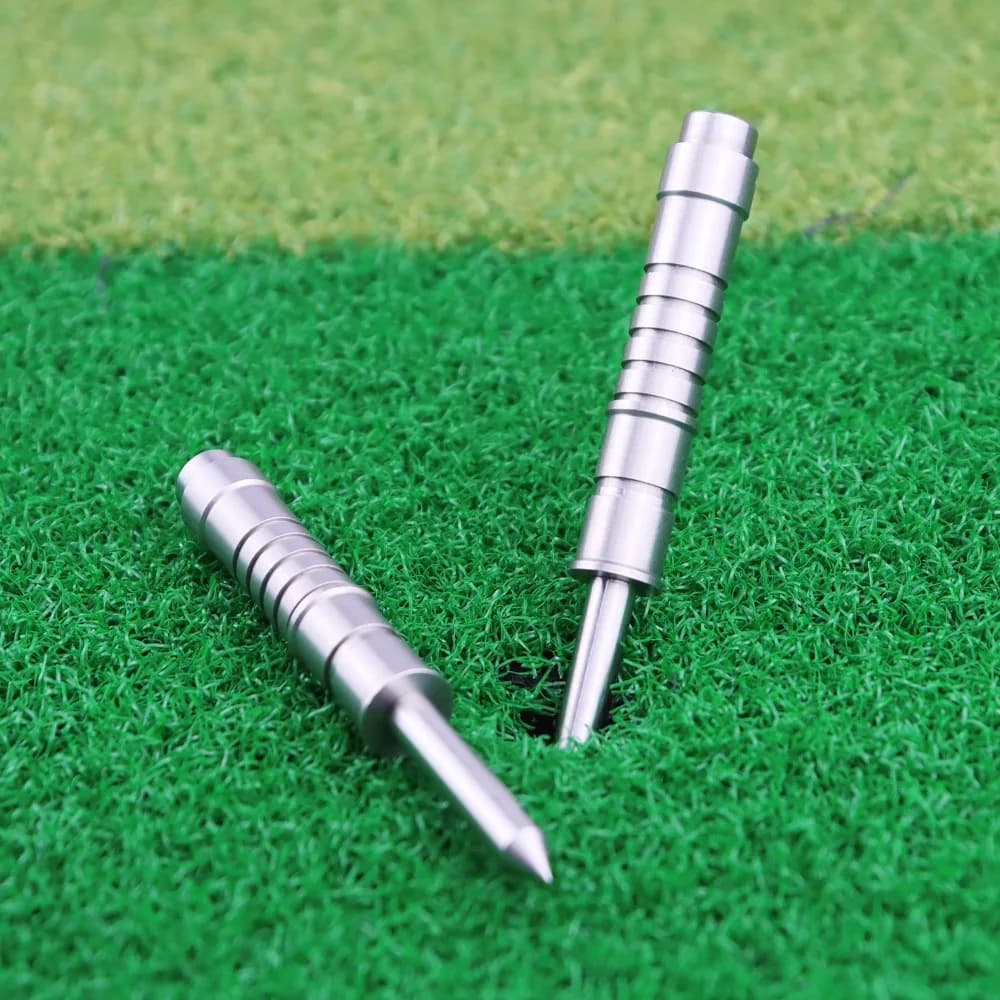 Nuova Forcella da Golf in Acciaio Inossidabile Rimovibile, Forcella Multifunzionale per Riparazione del Prato, Strumento per Riparazione del Terreno a Piede Singolo