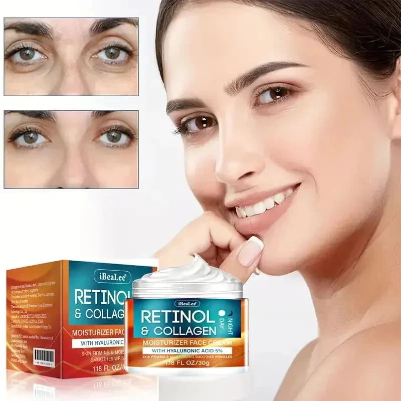 Retinol Anti-wrinkle Cream For Men Collagen Anti-Aging Removal Face & Neck Wrinkle Efficient Moisturize Firming Korean Skin Care