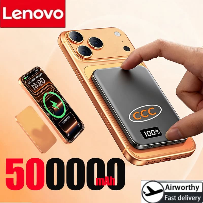 Power Bank Wireless ViVO 500000mAh Magnetico Portatile Ultra-sottile a Ricarica Rapida per Xiaomi iPhone 2026 Nuovo
