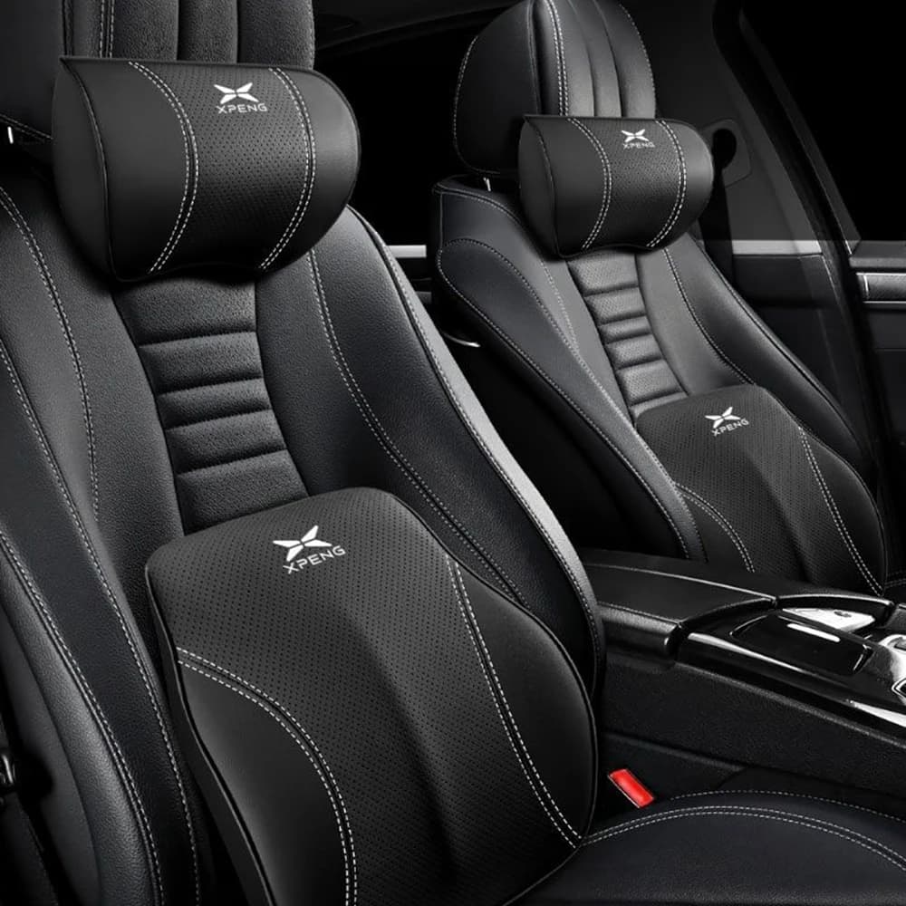 Per Xpeng G6 G9 Poggiatesta del sedile Supporto lombare Prodotti per la decorazione di interni dell'auto Cuscino di protezione del collo in cotone memory Cuscino per lo schienale