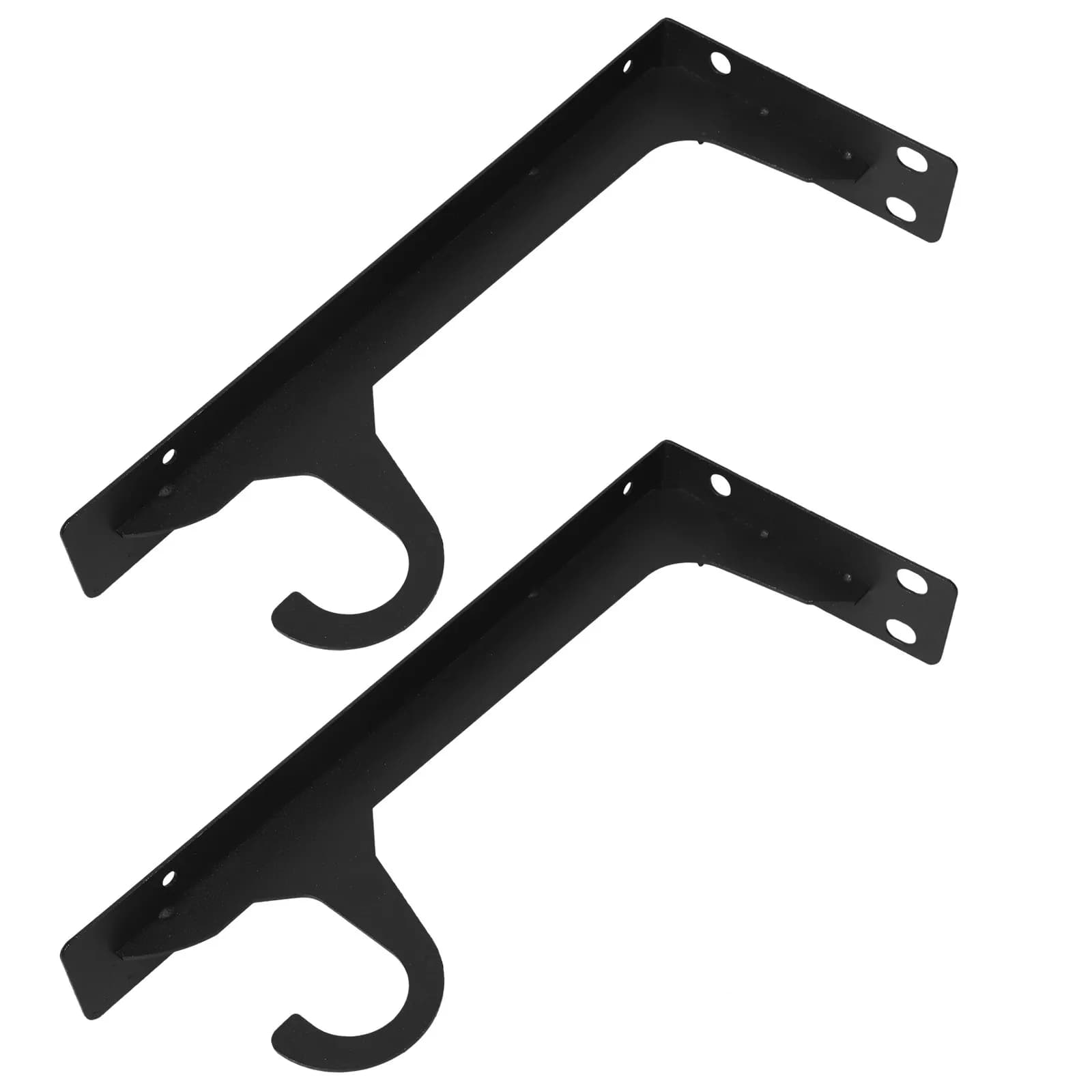 2 Pezzi Supporto per Asta Appendiabiti da Parete, Robusto, in Metallo, per Armadio e Guardaroba, per Organizzazione Domestica