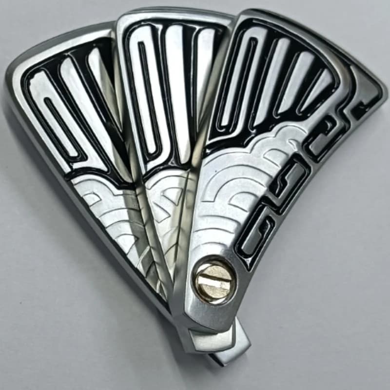 Ventola Carta di spinta magnetica EDC Piastra di spinta in metallo Mini Fidget Moneta tattile Cursore meccanico Riduzione dello stress Giocattoli Antistress PPB
