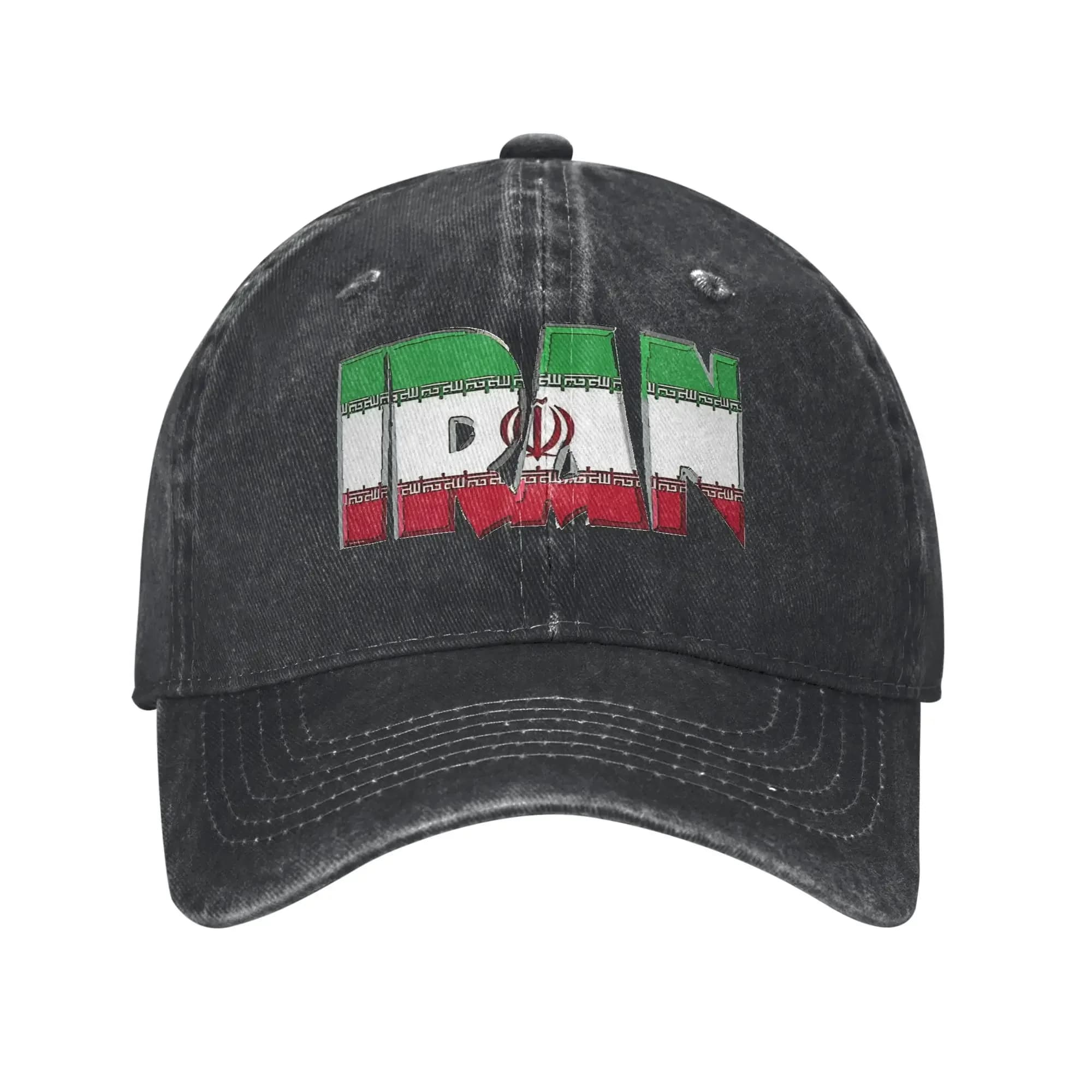 Cappellino da Baseball Estivo con Bandiera Iraniana, Design Parasole, Cappello Trucker Lavato Unisex, Cappellini da Baseball alla Moda per Uomo