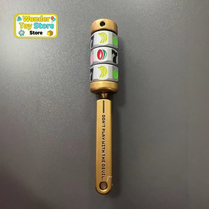 EDC Fidget Spinner con motivo a frutta, quadrante portafortuna, giocattolo antistress in metallo, riduttore di ansia portatile per adulti e bambini