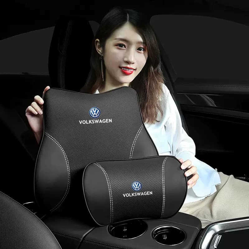 Seggiolino auto Supporto per la testa Cuscino lombare SUV Poggiatesta Cuscino per il collo per VW Polo GOLF Sagitar Jetta Bora Lavida Tiguan Passat Santana