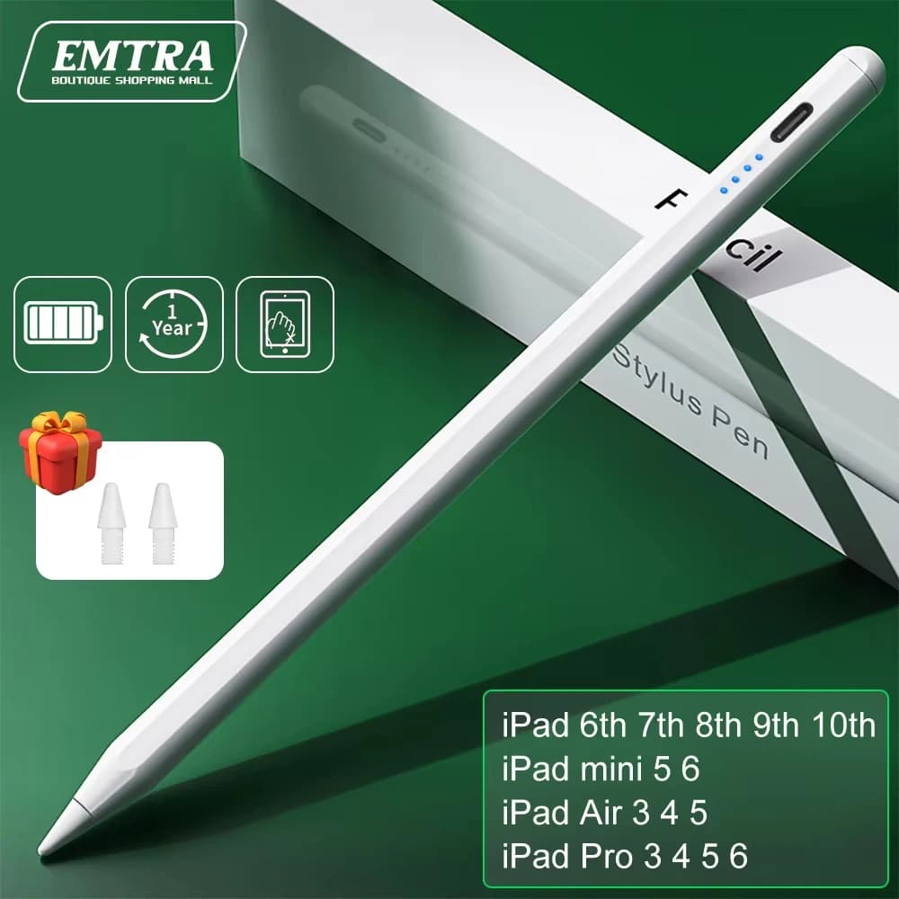 Per iPad Matita 2 1 Palm Rejection Power Display Accessori iPad iPad 2022 2021 2020 2019 2018 Pro 11 12.9 Air Mini Stylus Pen
