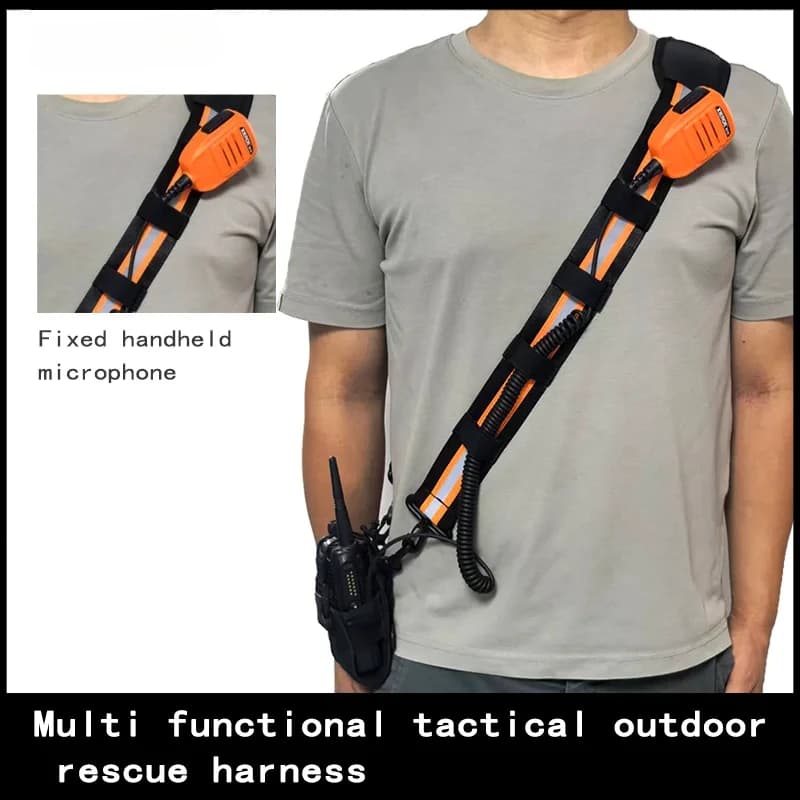 Sito antincendio Tracolla tattica speciale Tracolla per sport all'aria aperta Cinghia di salvataggio Custodia protettiva per zaino walkie-talkie
