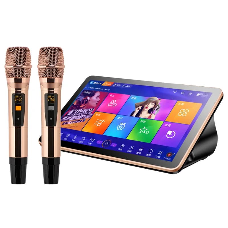 Portable KTV Karaoke Machine Touch Screen All In One Home Singing System With 10 Million Songs Kugo Library