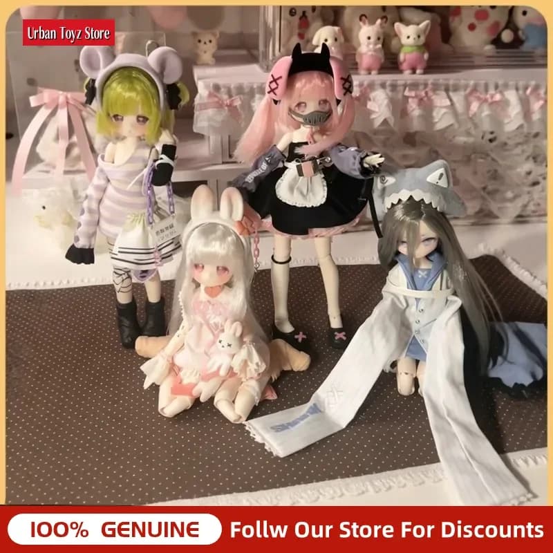Disponibile - Blind Box BJD Serie Kwaidan 1/8 con Capelli Impiantati, Bambola Kawaii Articolata da Collezione per Scrivania, Regalo per i Fan