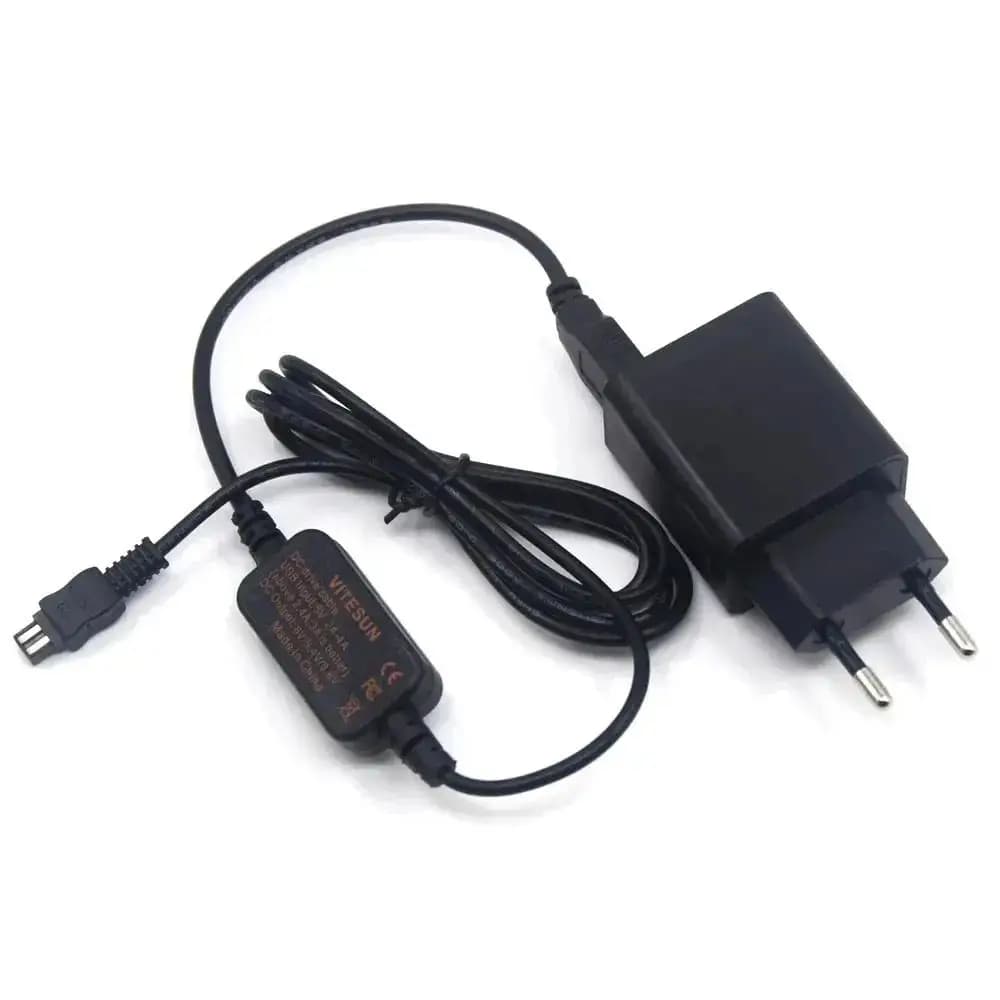 Caricatore Qc Ac-L200 Ac-L25a Cavo USB CC per Sony Dsc-Hx1 Dcr-Ux5 Ux7 Hdr-Xr100 Nex Vg30 Vg900 Dev-50 Fdr-Ax33 V700 Hc17e Hc24