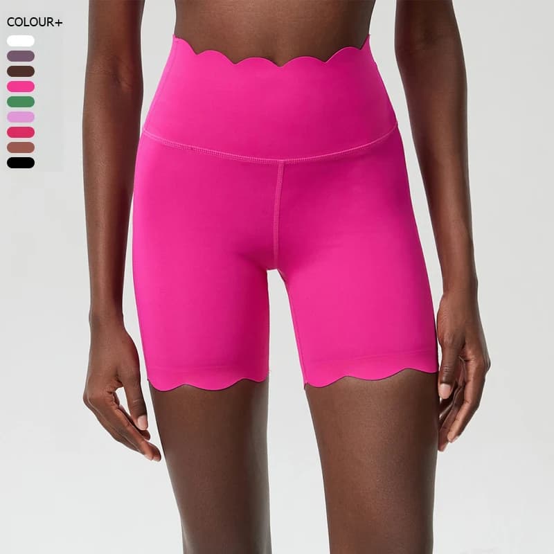 Summer Yoga Shorts Outdoor Running Shorts Solid Color Women's Gym Leggings Breathable Fast Drying Women's Collant Fitted Fit