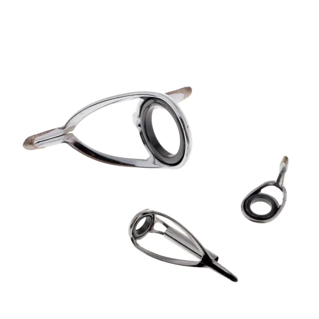Set di Anelli Guida in Ceramica Anti-usura per Canna da Pesca, per Manicotto Canna e Supporto da Parete