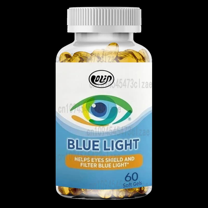 Supplements of lutein and zeaxanthin, eye-catching vitamins, health and eye support, 60 soft capsules