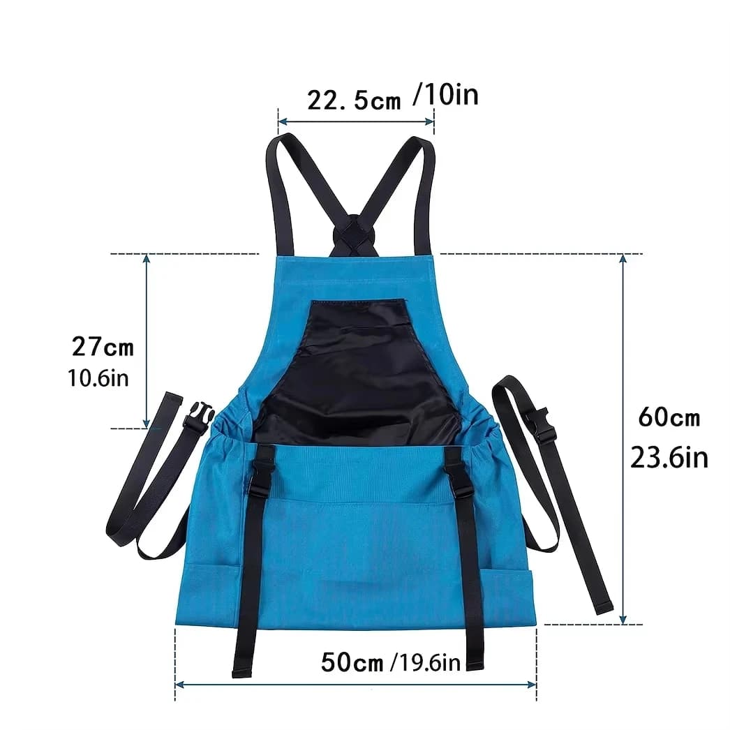 Outdoor Picking Large Pocket Apron Gardening Quick Release Harvest Apron Backpack Tool Apron Picking Bag