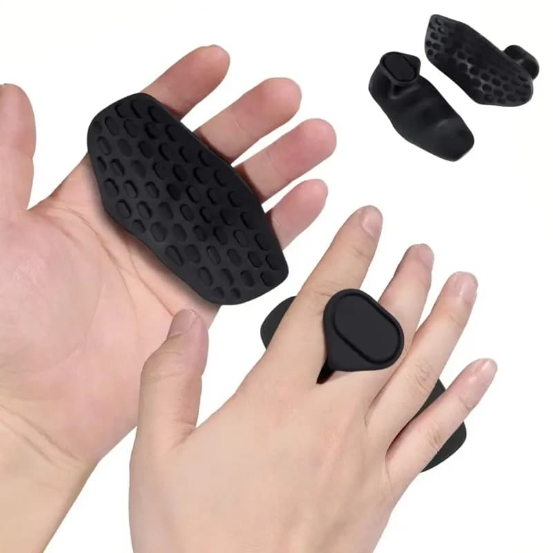 1 Pair Anti-Slip Grips for Weight Lifting Pull-Ups Gym Training Unisex Ergonomic Rubber Hand Protector Strengthener Handle Glove