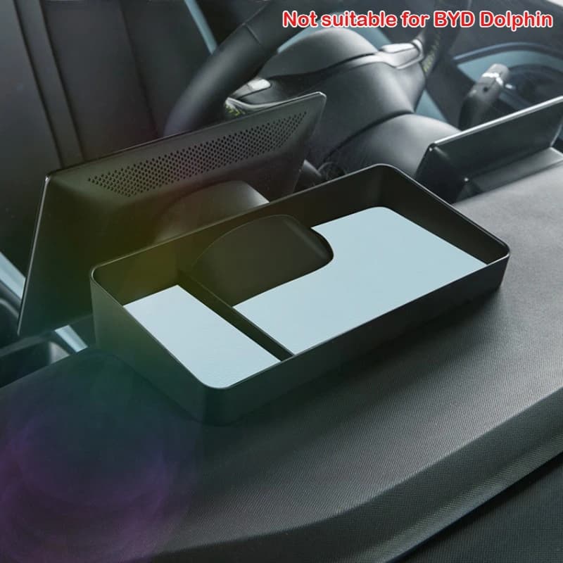 For BYD Seagull Dolphin Mini Surf Dashboard Screen Rear Storage Box Navigation Tool Tray Rear Storage Interior Accessories