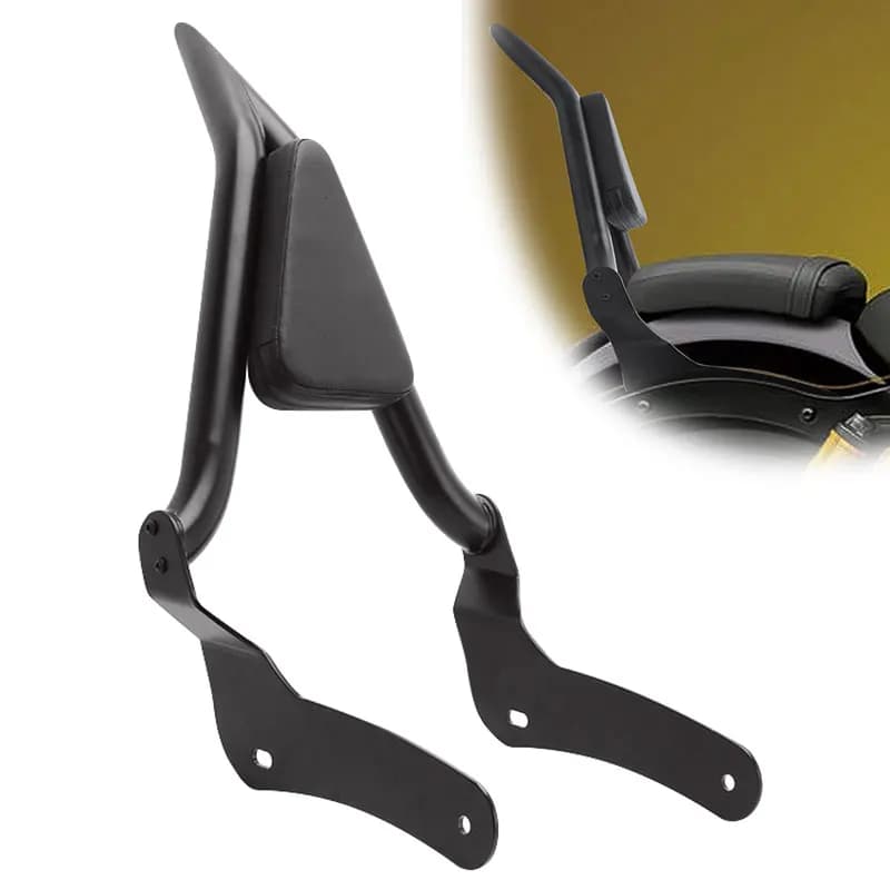 Rear back of the motorcycle Passenger Sissy Bar Wallet Pad Black For Honda Rebel CMX300 CMX500 CMX 300 500 2017-2023