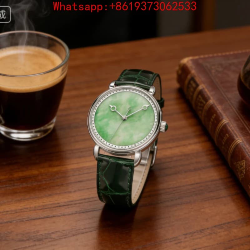 Nuovo Orologio da Uomo 2026 Personalizzato Verde Smeraldo con Cinturino di Lusso e Movimento Meccanico
