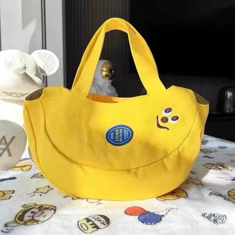 Borsa casual alla moda portatile Organizzatore quotidiano Mini borsa da viaggio Borsa in tela ricamata simpatico cartone animato Lavoratori d'ufficio e mamme