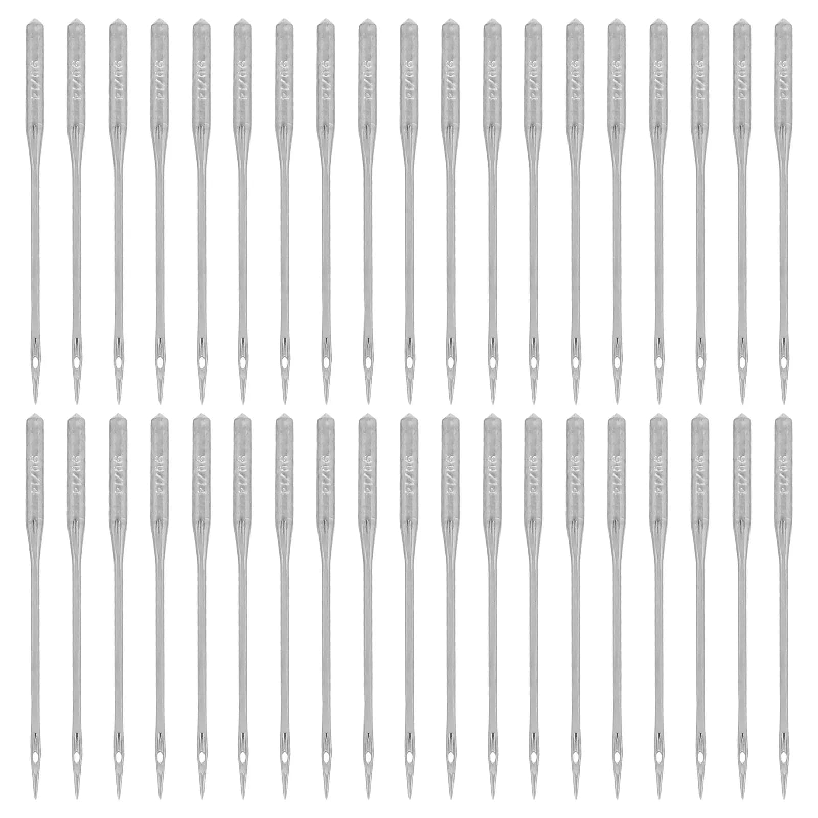 50Pcs Sewing Machine Needles Heavy Duty Thick Fabric 90 14 Regular Point for Jeans Canvas Quilting Embroidery
