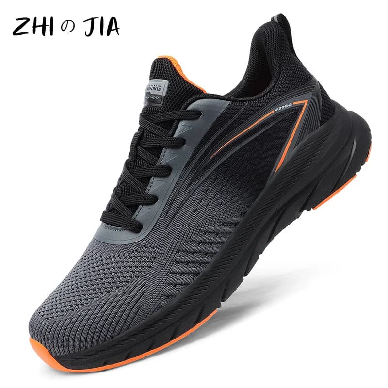 Scarpe da corsa fuoristrada lavorate a maglia da uomo popolari primavera autunno Sneaker per il tempo libero scarpe alla moda calzature oversize traspiranti in Mesh