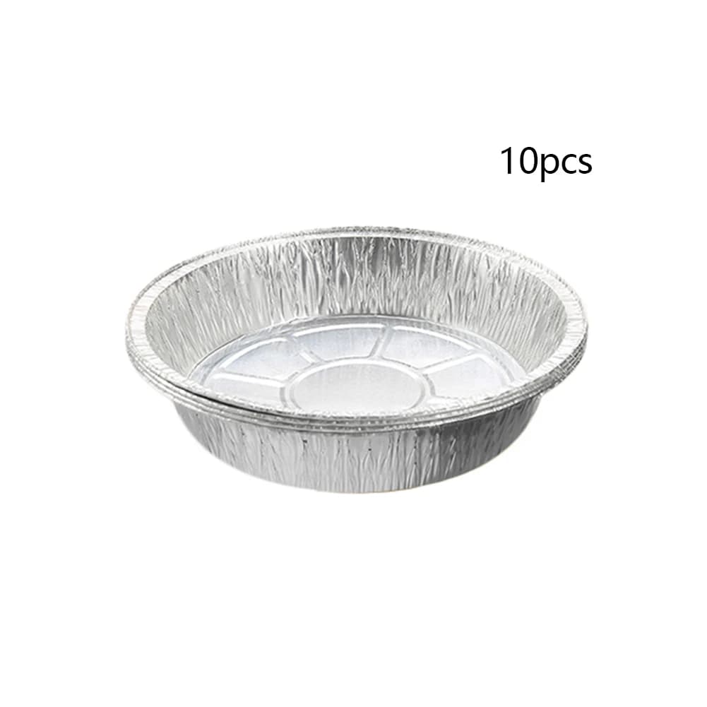 Aluminum Tray Pizza Tray Air Fryer Special Silver 50 Pieces Disposable Aluminum Sheet Oil-proof Plate Aluminum Sheet