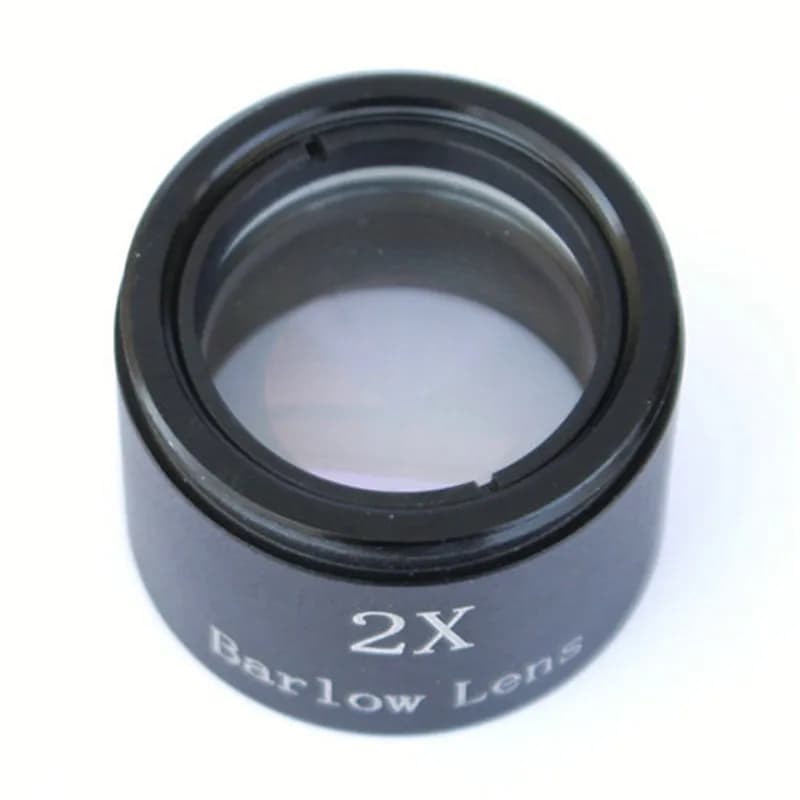 Agnicy Specchio Barlow da 1,25 Pollici con Filettatura Fine e Grossa, Accessori per Telescopio, Lente Barlow Estensore Oculare 2X