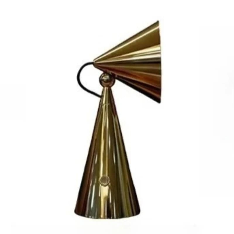 Lampade da Terra Coniche Portatili di Design Italiano con Ricarica USB, Luci Decorative Ricaricabili per Casa, Scrivania, Ingresso, Camera da Letto e Comodino