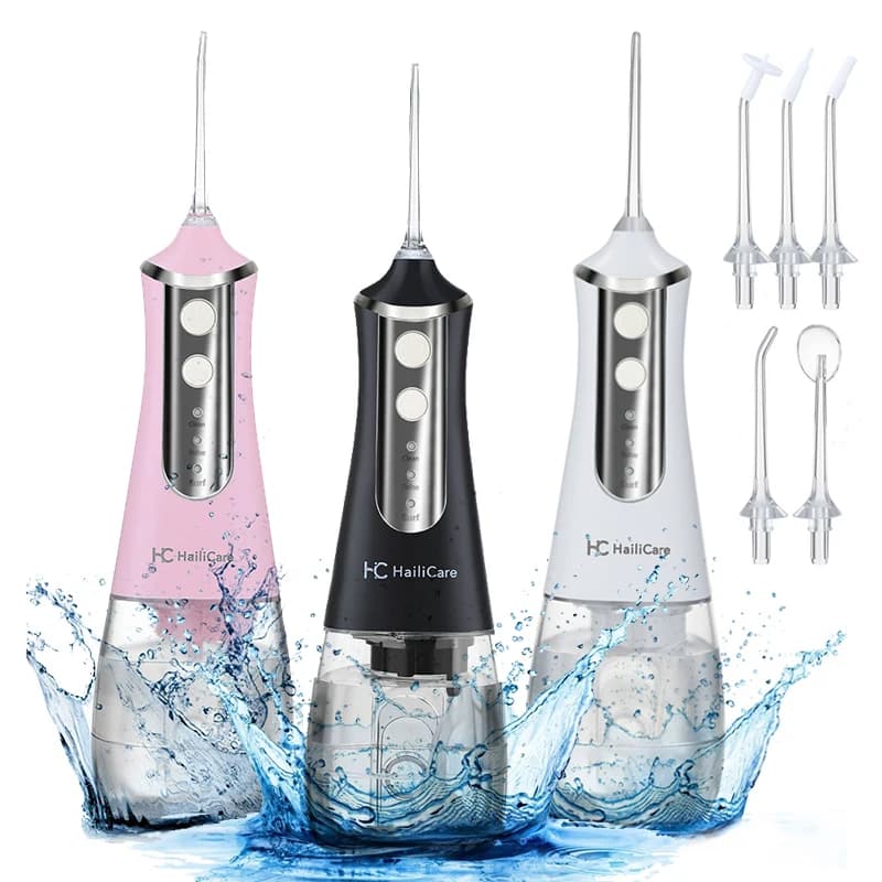 Contagocce d'acqua Irrigatore orale Elettrico Dentale Acqua Flosser Sbiancamento dei denti Serbatoio d'acqua da 350 ml Detergente per denti impermeabile Casa