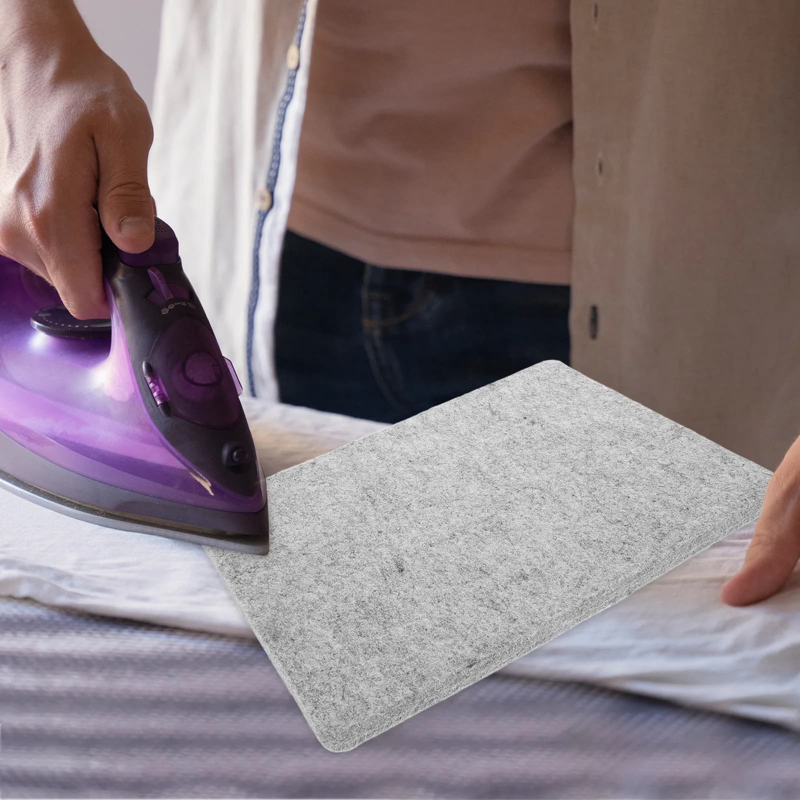 Tappetino in Feltro per Stiratura, Protezione per Asse da Stiro, Resistente al Calore, Adatto per Uso Domestico e Professionale, Tappetino per Quilting