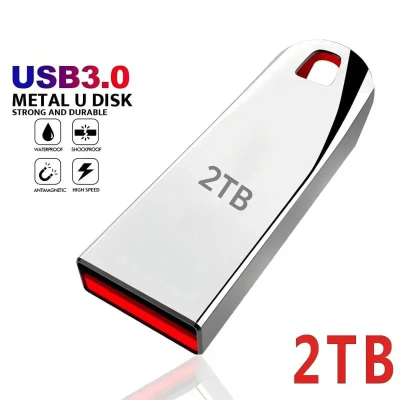 High Speed USB 3.0 Pen Drive Portable SSD U Disk Flash Drive 2TB 1TB 512G Fast Data Transfer Memory Stick Network Card