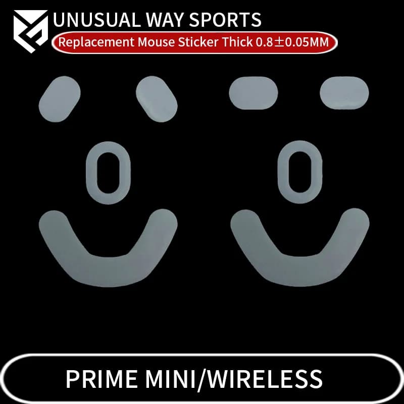 USW Mouse Pattini Piedi Steelseries Prime Wireles Mini Superficie ribaltabile PTFE Anti collasso Magic Ice Silver Fox