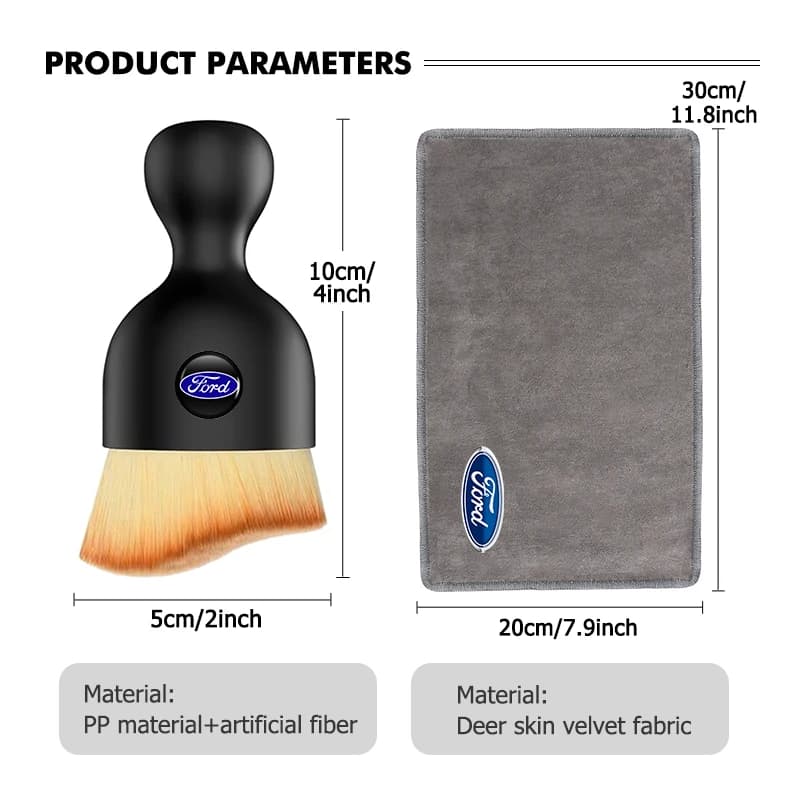 Car Microfiber Wash Towel Super Absorbency Drying Towel Soft Brush Tool Accessory For Ford mk2 mk3 Ranger Mondeo mk4 S-MAX Kuga