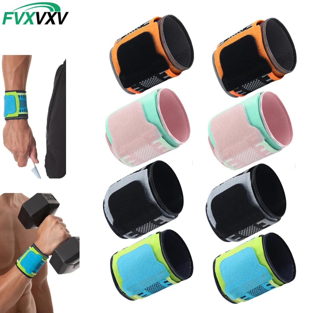 2PCS Wrist Brace Adjustable Wrist Support Wrist Straps for Fitness Weightlifting, Tendonitis, Carpal Tunnel Arthritis, Workout
