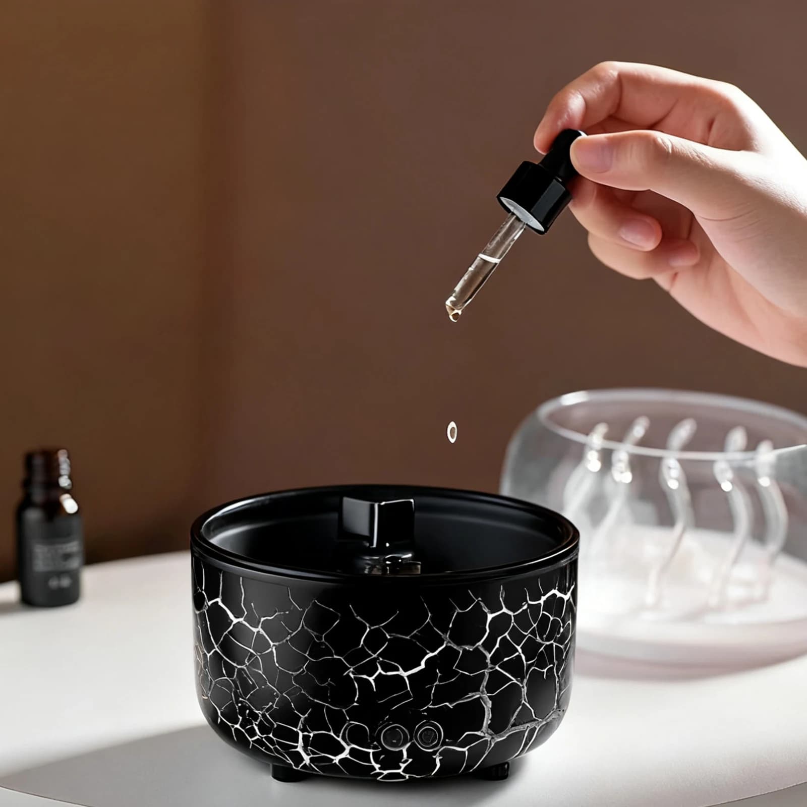 Diffusore di aromi per meduse rotante da 280 ml con telecomando e timer Diffusore di oli essenziali per umidificatore per meduse per la camera da letto di casa Spa