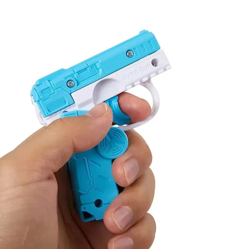 Creative 2 in 1 Decompression Fidget Spinner Gun Funny Fidget Toys Automatic Rebound Mini Gun Toy Children Stress Relief Gifts